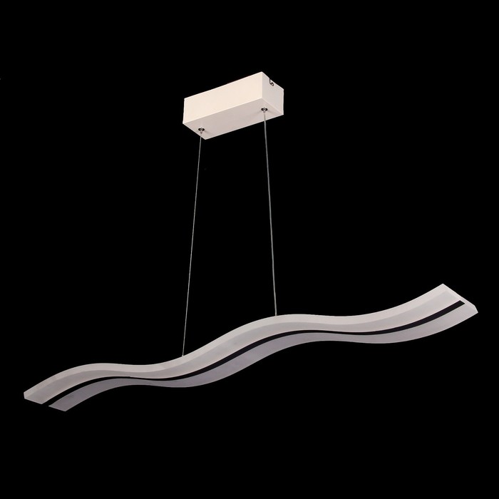 Светильник "Волна" 36W 3000K/4000K LED (пульт в комплекте) белый/черный 10x97x10 см