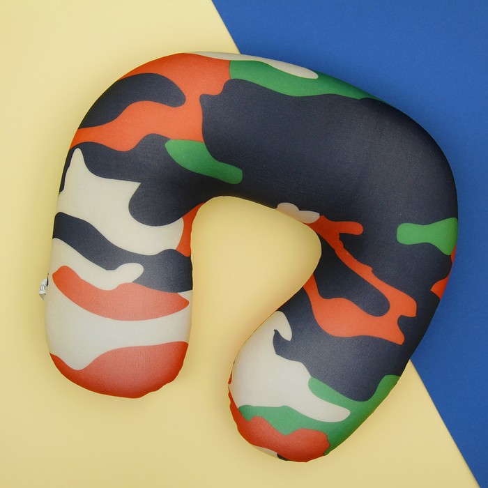 Мягкая игрушка-антисресс подголовник "Камуфляж"