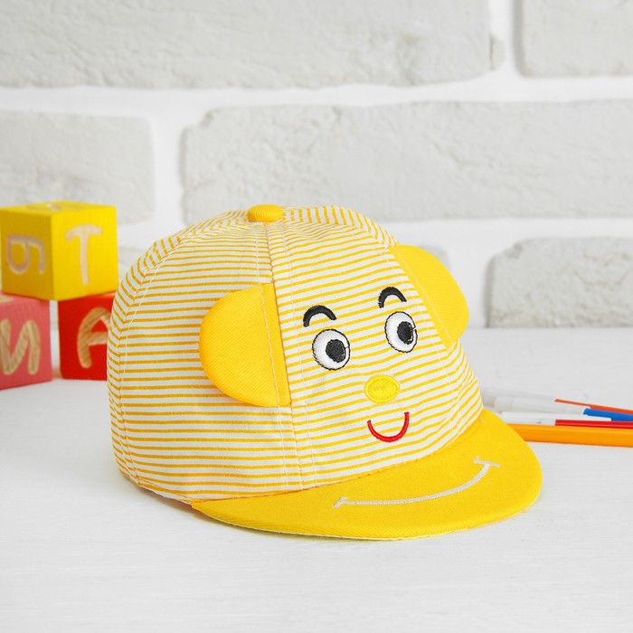 Кепка детская "Глазки", р-р 40, цвета МИКС