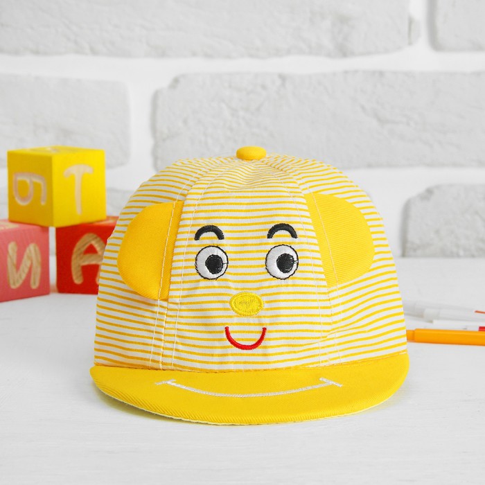 Кепка детская "Глазки", р-р 40, цвета МИКС