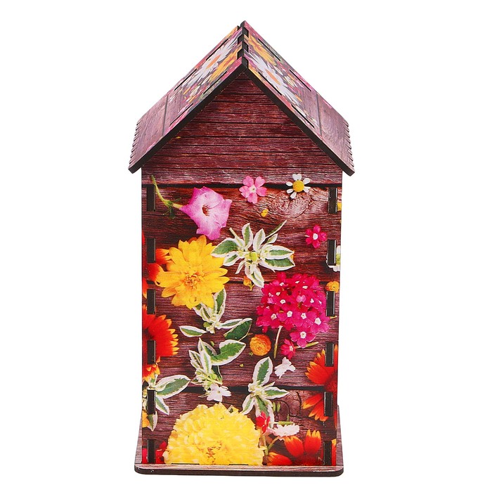 Чайный домик «Весенние цветы», 9,3х9,3х20 см