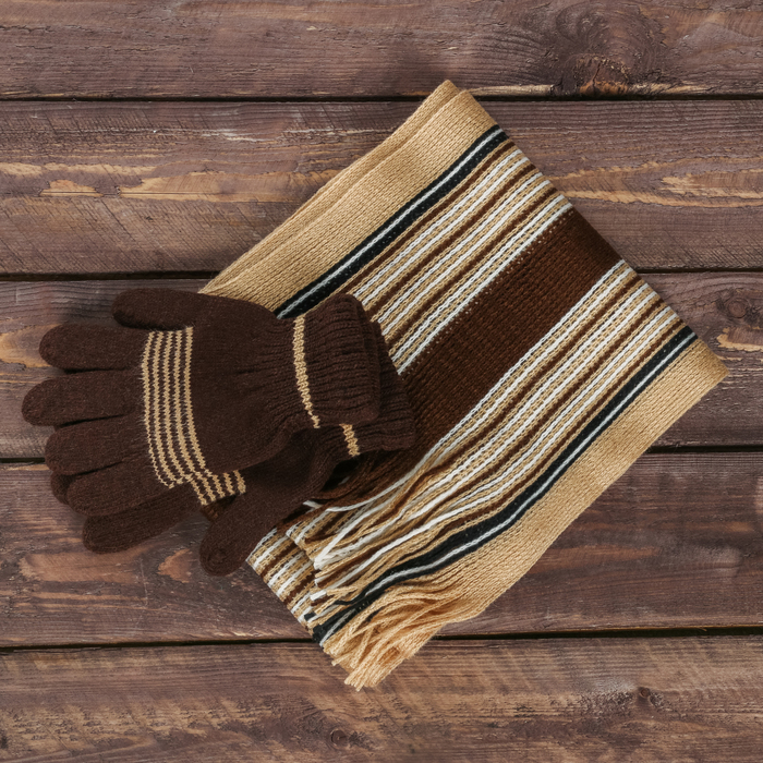 Набор: перчатки и шарф