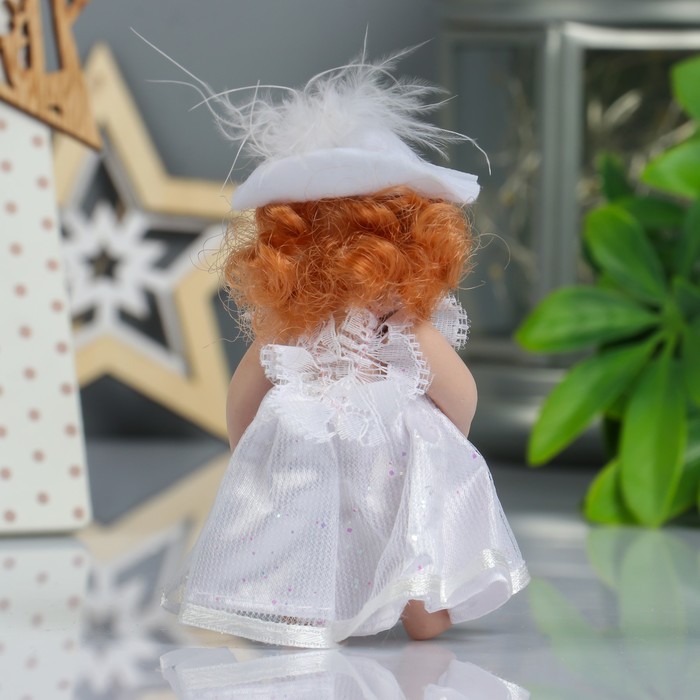 Кукла коллекционная керамика "Малышка в платьице из органзы" 10,5 см МИКС