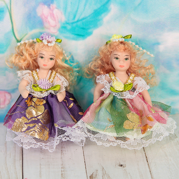 Кукла коллекционная керамика "Малышка-принцесса" 10,5 см МИКС