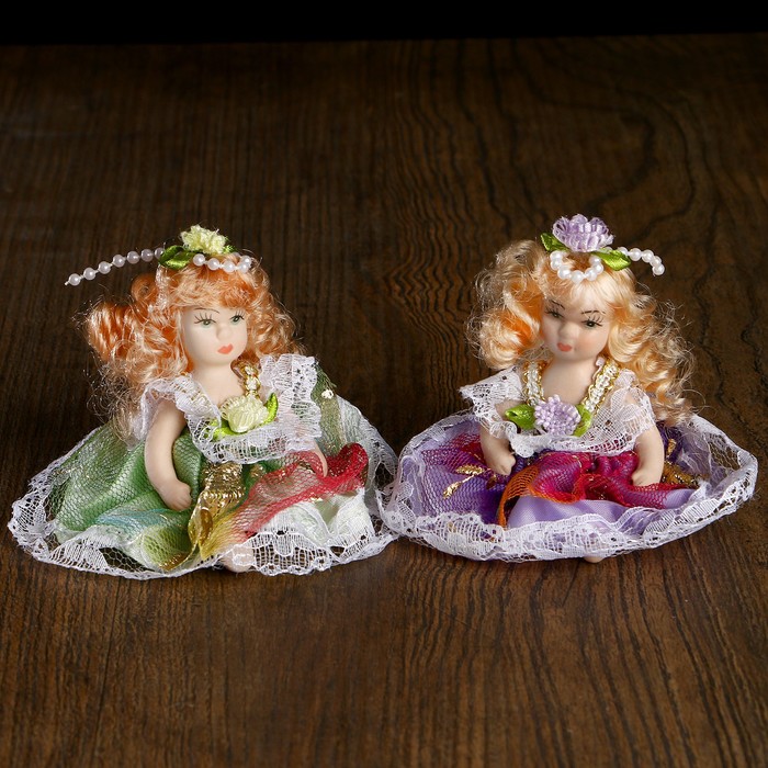 Кукла коллекционная керамика "Малышка-принцесса" 10,5 см МИКС