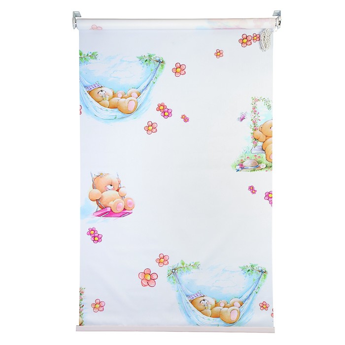 Штора рулонная 90х200 см "Мишки"