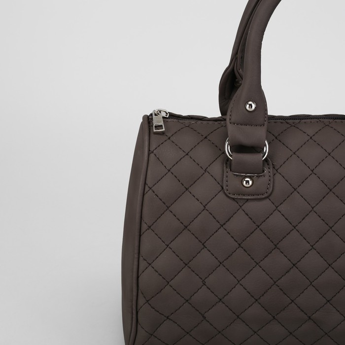 Сумка женская, отдел на молнии, цвет серый