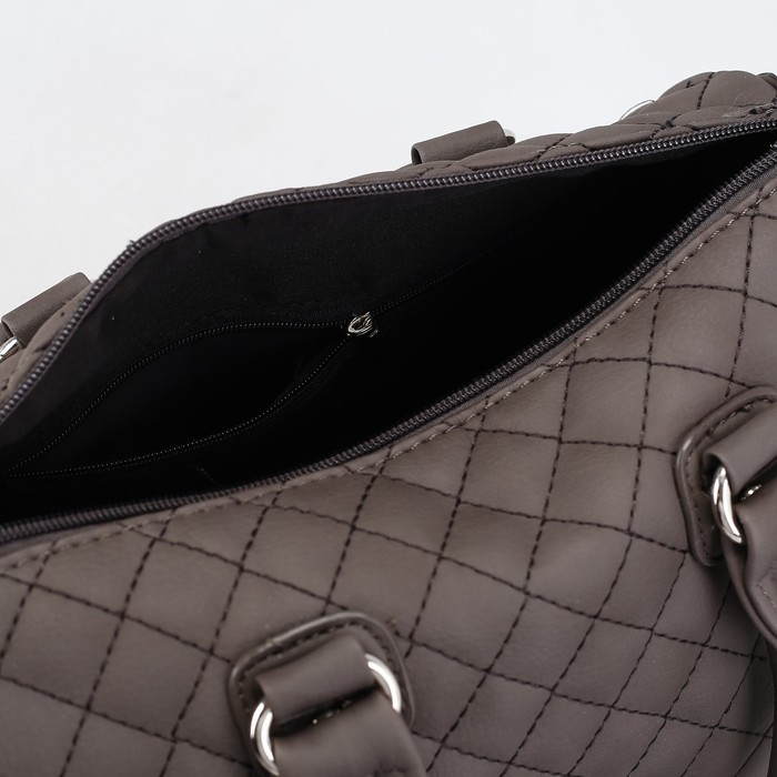 Сумка женская, отдел на молнии, цвет серый