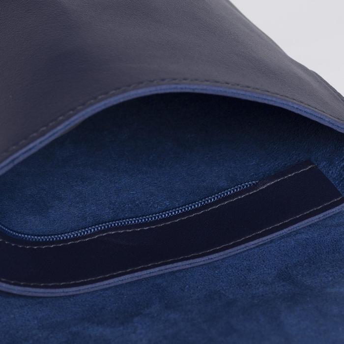 Сумка женская, отдел на молнии, регулируемый ремень, цвет синий