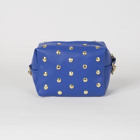 

Сумка женская, отдел на молнии, длинный ремень, цвет синий