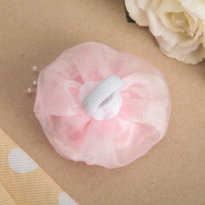 Бант для девочек с резинкой "Роза", 9 см, микс