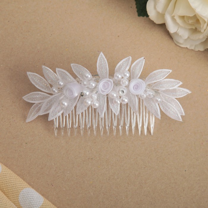 Гребешок для волос "Лилия", 11 см, микс