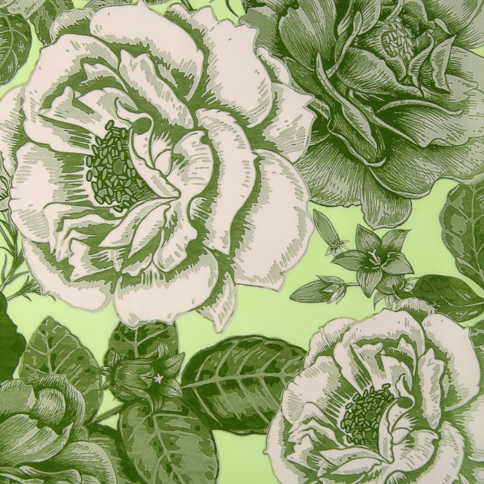 Пленка для цветов, "Розовый сад", салатовый, 0,7 х 8,5 м, 35 мкм