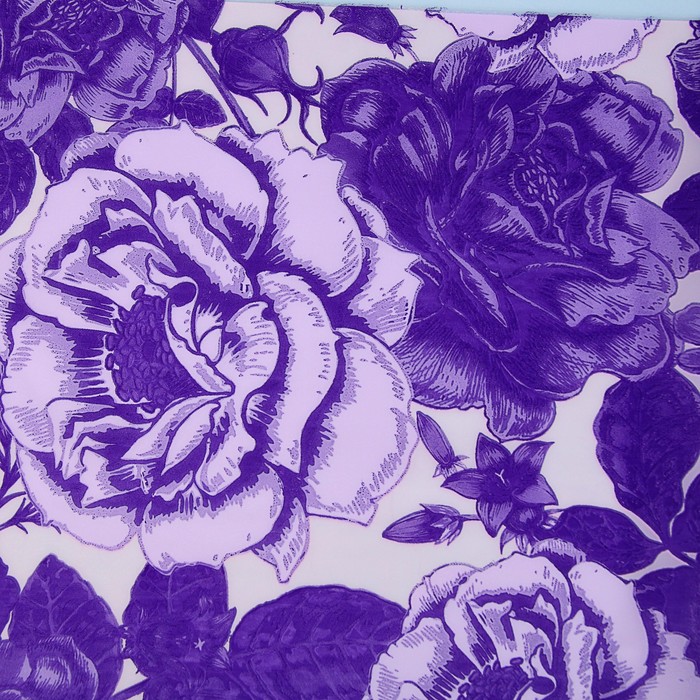 Пленка для цветов, "Розовый сад", фиолетовый, 0,7 х 8,5 м, 35 мкм