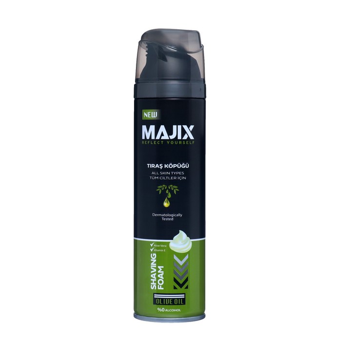 Пена для бритья Majix Sport Olive oil c оливковым маслом, 200 мл