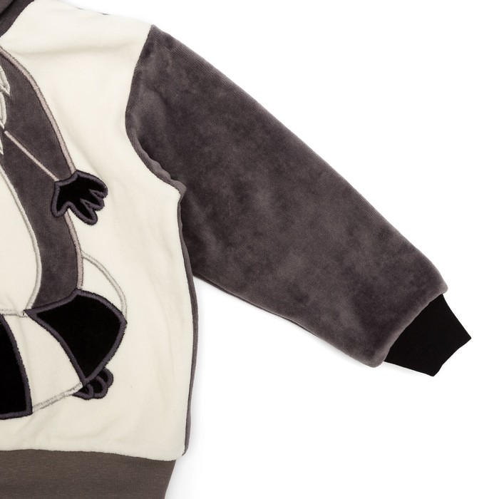 Костюм детский (кофточка,брюки) ЕНОТ, рост 62 см, цвет серый 518-278В-20/62_М