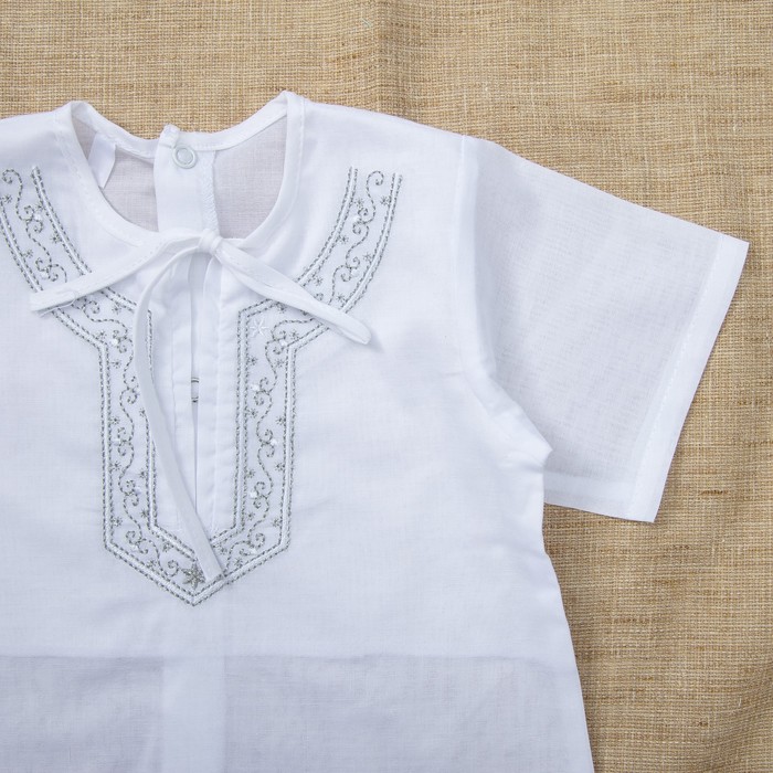 Комплект крестильный для мальчика, рост 62 см, цвет белый К01-2_М