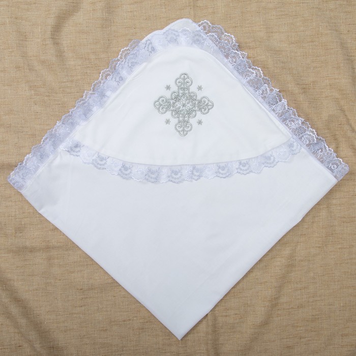 Комплект крестильный для мальчика, рост 62 см, цвет белый К01-2_М