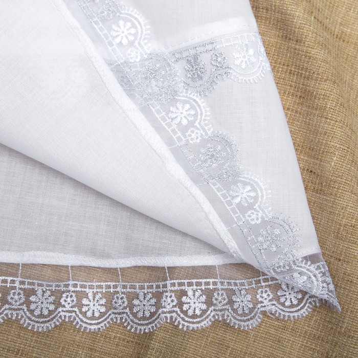 Комплект крестильный для девочки 4 предмета, рост 68 см, цвет белый К02-4_М