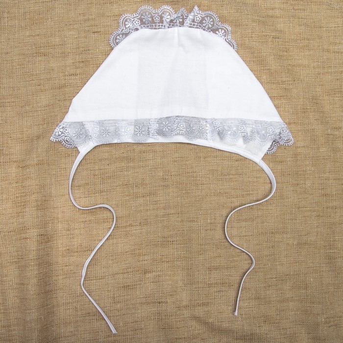 Комплект крестильный для девочки 4 предмета, рост 68 см, цвет белый К02-4_М