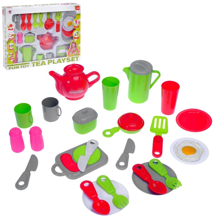 Набор посуды с продуктами "Чаепитие"