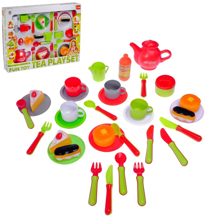 Набор посуды с продуктами "Завтрак для всей семьи"