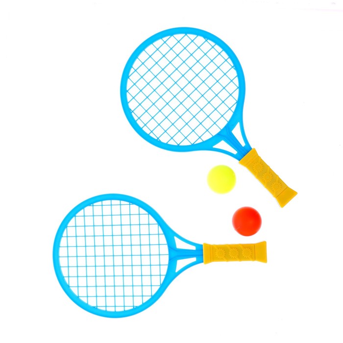 фото Набор ракеток «крутой теннис», 2 ракетки, 2 шарика, цвет микс