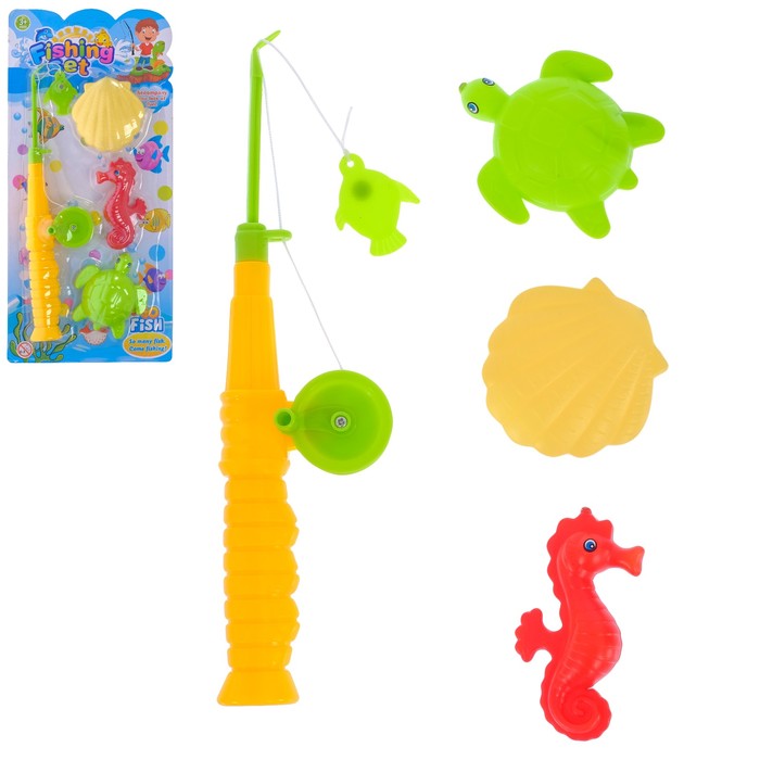 Рыбалка "Океан", 1 удочка, 3 фигурки, МИКС