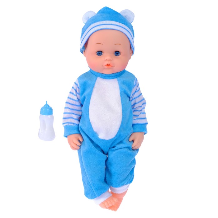 Пупс функциональный "Малыш в костюме" с аксессуарами, пьёт, писает, МИКС