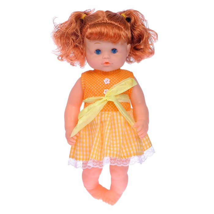 Пупс функциональный "Мила" в платье, с аксессуарами, пьёт, писает, МИКС