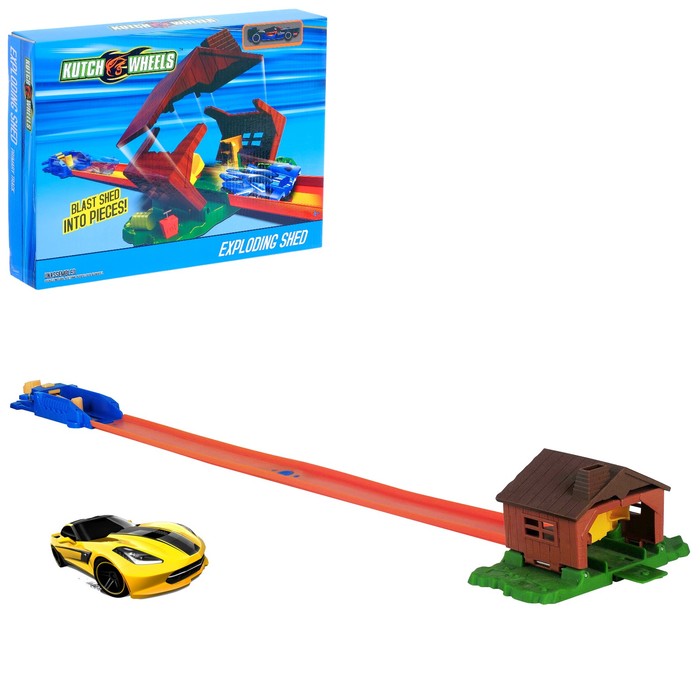 Автотрек "Взрывной сарай", с запуском