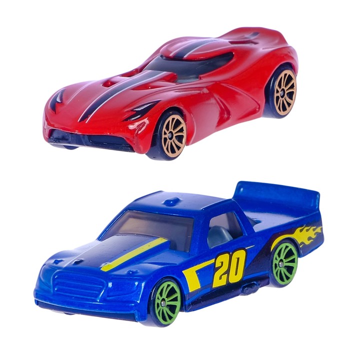 Автотрек "Ускоренное столкновение", 2 машины, стартовые зоны, работает от батареек