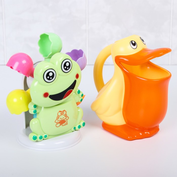 Набор для купания «Лягушонок и Пеликан», 2 предмета