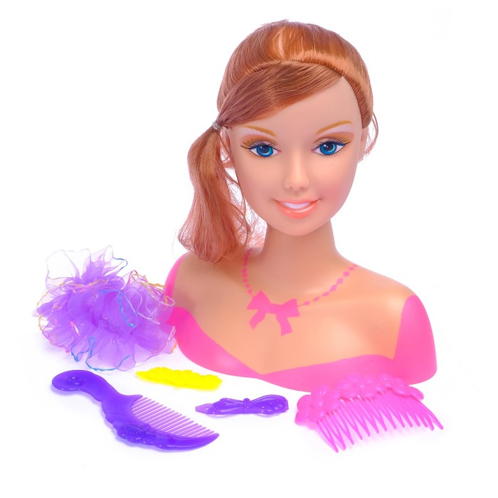 Кукла-манекен для создания причёсок "Стильная леди" с аксессуарами, МИКС