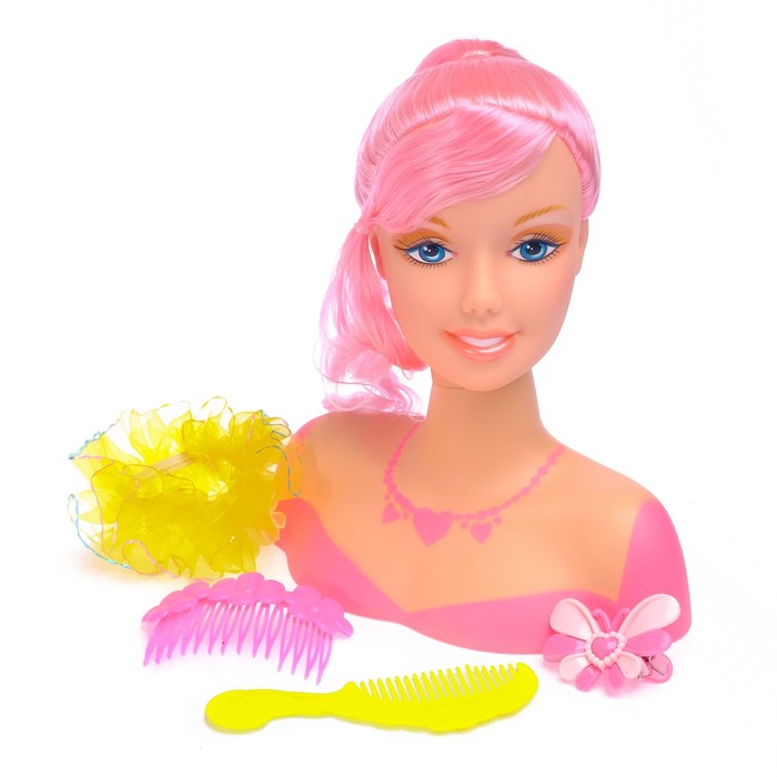 Кукла-манекен для создания причёсок "Стильная леди" с аксессуарами, МИКС
