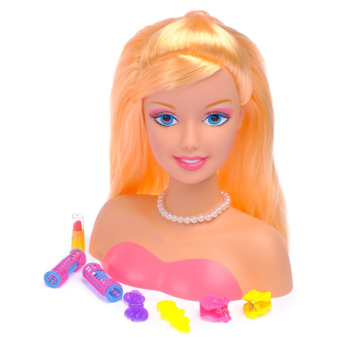 Кукла-манекен для создания причёсок "Создай свой образ" с аксессуарами, МИКС