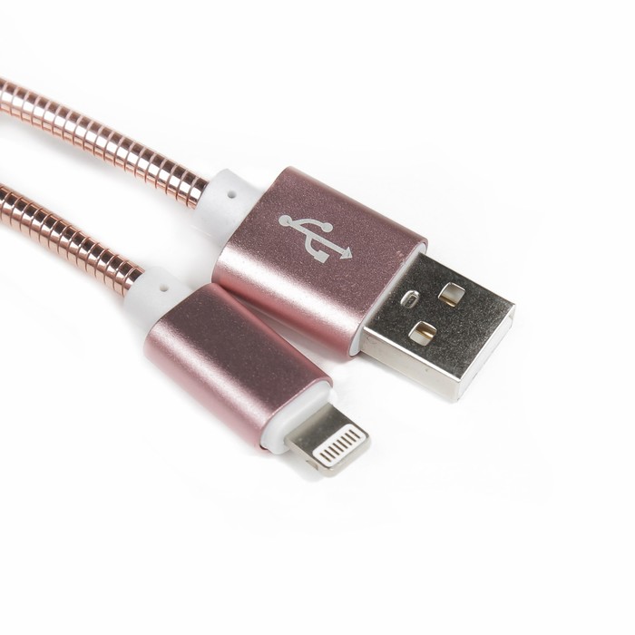 Зарядное устройство от прикуривателя, Iphone 5, 6, 7, розовый