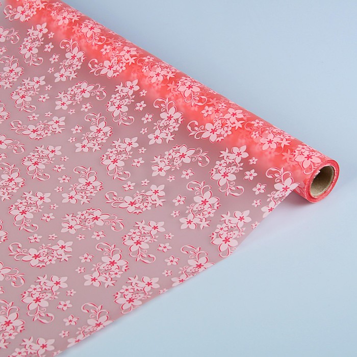 Пленка матовая "Амариллис", светло-розовый, 0,5 х 15 м