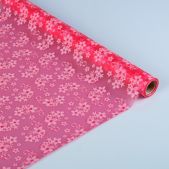 Пленка матовая "Амариллис", розовый, 0,5 х 15 м