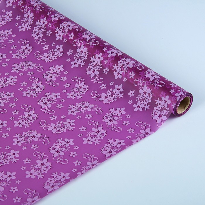 Пленка матовая "Амариллис", фиолетовый, 0,5 х 15 м