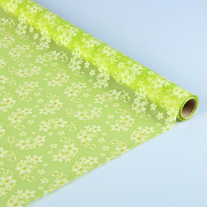 Пленка матовая "Амариллис", салатовый, 0,5 х 15 м