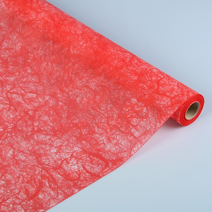 Фетр фактурный "Мрамор" , красный, 0,5 х 15 м