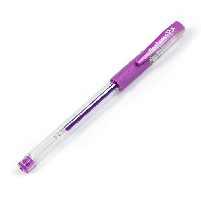 Набор гелевых ручек 06цв флуор с резиновым держателем в блистере на кнопке