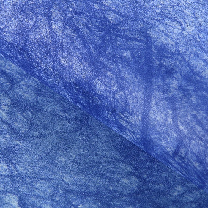 Фетр фактурный "Мрамор" , синий, 0,5 х 15 м