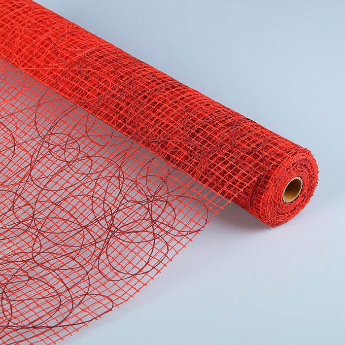 Сетка «Джут» переход цвета, красно-бордовый, 0,54 х 4,57 м