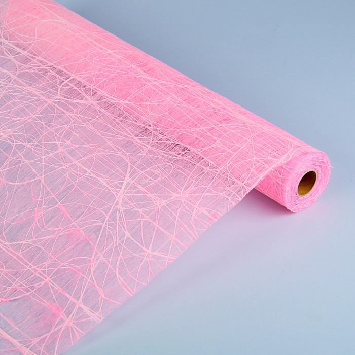 Сетка «Флерон», с фетром, BOZA, светло-розовый, 0,53 x 4,57 м