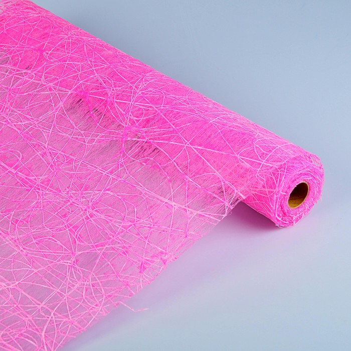 Сетка «Флерон», с фетром, BOZA, розовый, 0,53 x 4,57 м