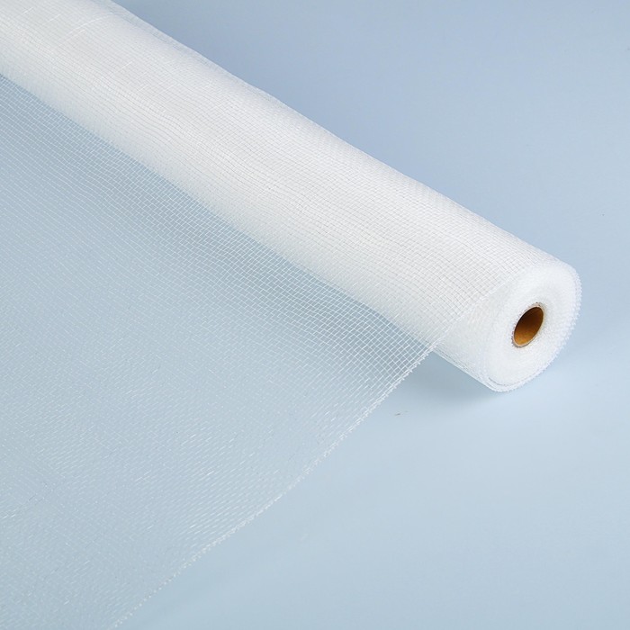 Сетка простая с блеском, белый, 0,54 х 9,1 м