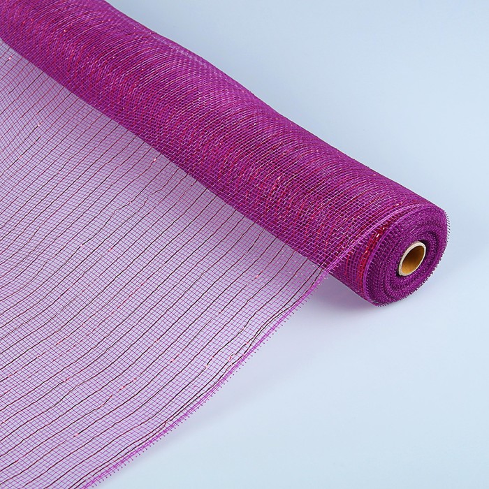 Сетка металлизированная, винный, 0,54 х 9,1 м