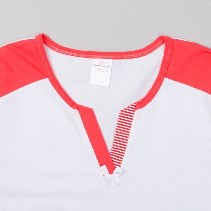 Пижама женская (футболка, бриджи) Гармония-2 цвет коралловый, р-р 48